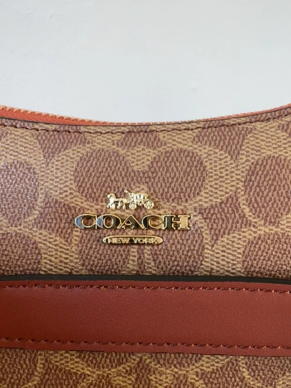 🤎COACH Teri Shoulder Bag In Signature Canvas Brown ( Same Day Shipping)🤎 - Picture 3 of 13